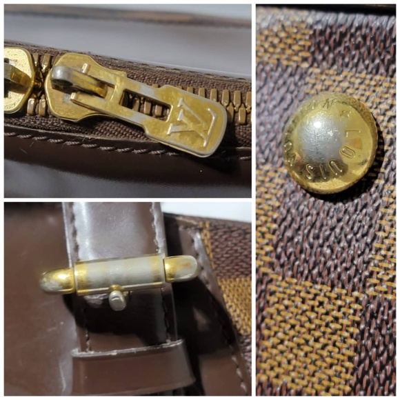 Authentic Louis Vuitton Damier Ebene Verona GM Bag Brown - Picture 13 of 15